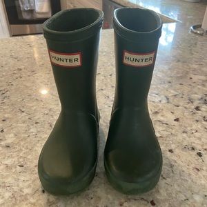 Hunter Original Classic rain boots toddler size 6 green